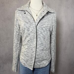 Cabi Womens Neo Moto French Terry Jacket Zip Front Size Small